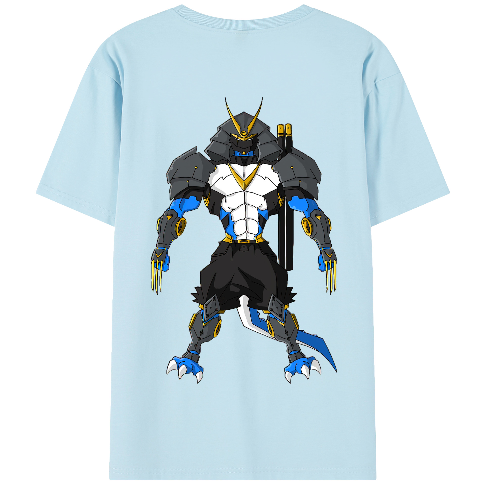 （画像用） Digimon デジタルモンスター/デジモン 綿100％半袖Tシャツ（背面プリント）